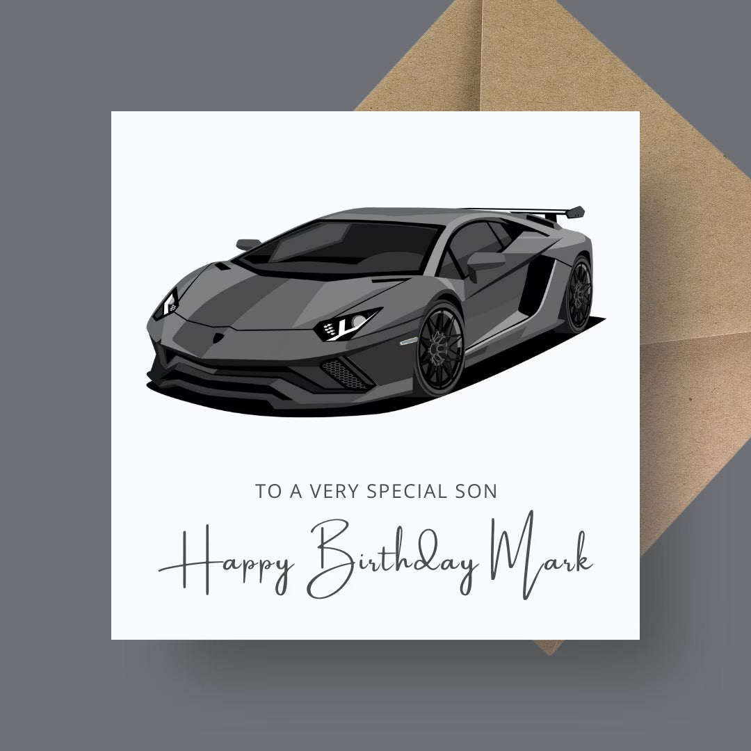 Birthday Card - Supercar Sensation