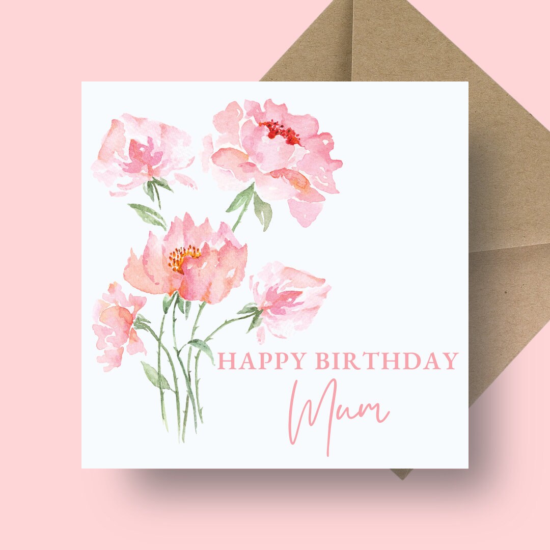 Birthday Card - Pretty Flowers