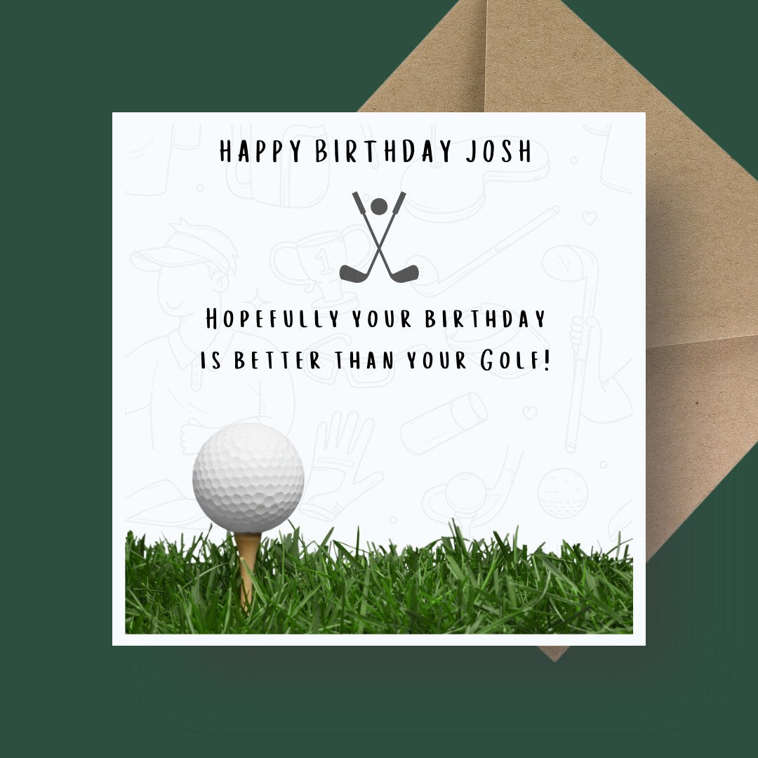 Birthday Card - Golf Banter