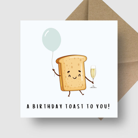 Birthday Card - Birthday Toast