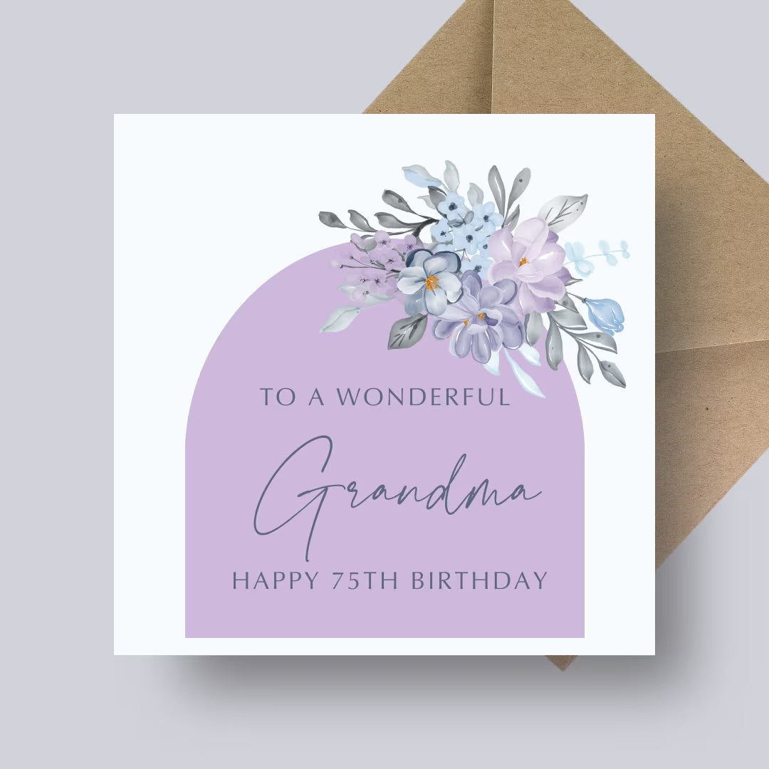 Birthday Card - Pretty In Purple