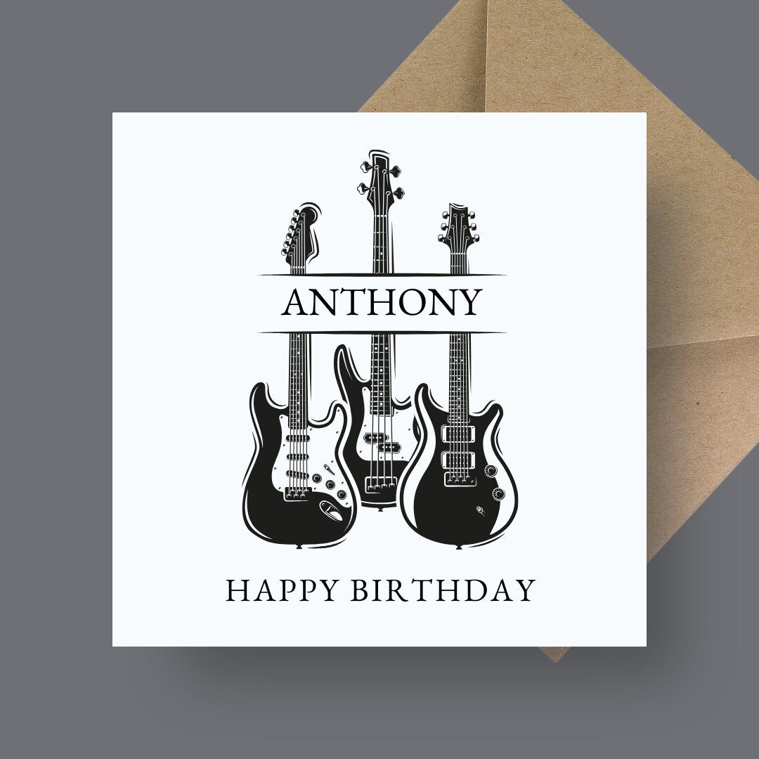 Birthday Card - Rock & Roll