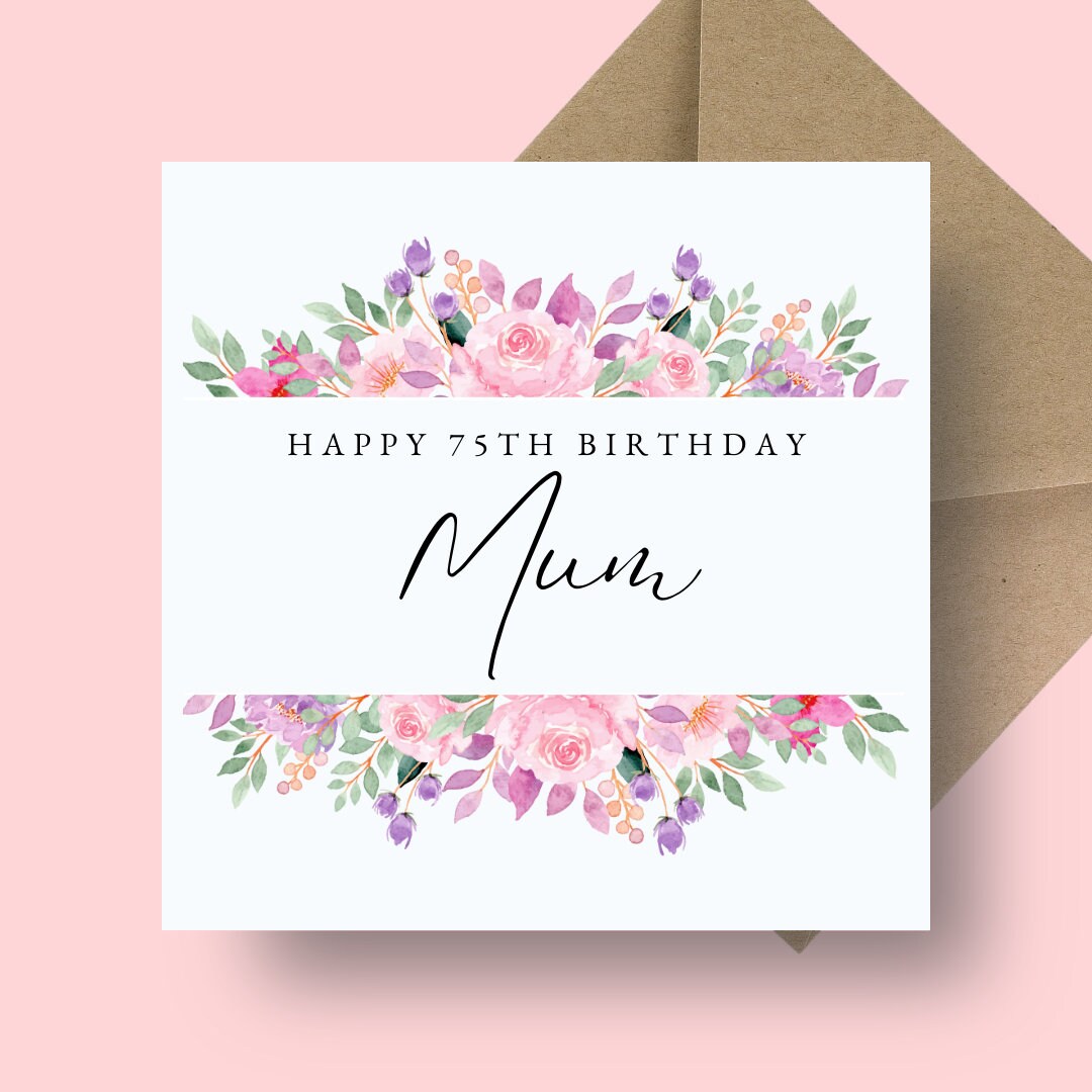 Birthday Card - Fabulous & Floral