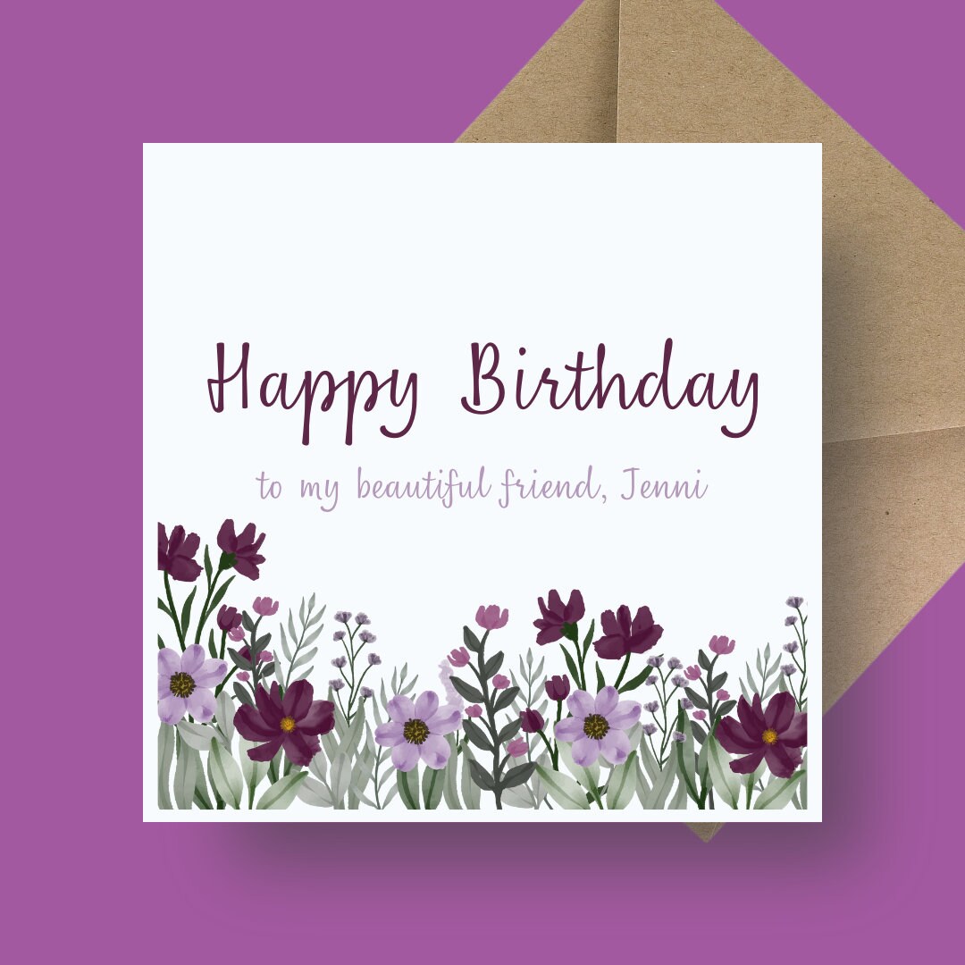 Birthday Card - Where The Wildflowers Are...