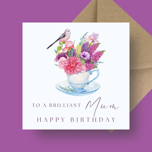 Birthday Card - Cup Full Of Colour