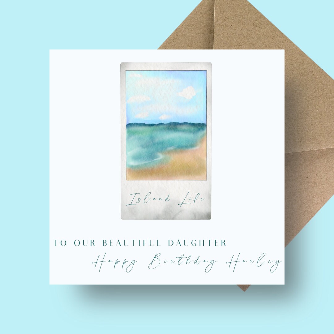 Birthday Card - Island Life