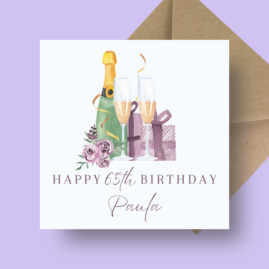 Birthday Card - Say It With Fizz