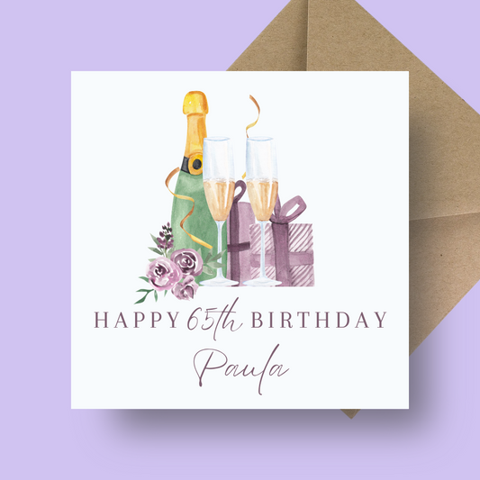 Birthday Card - Say It With Fizz