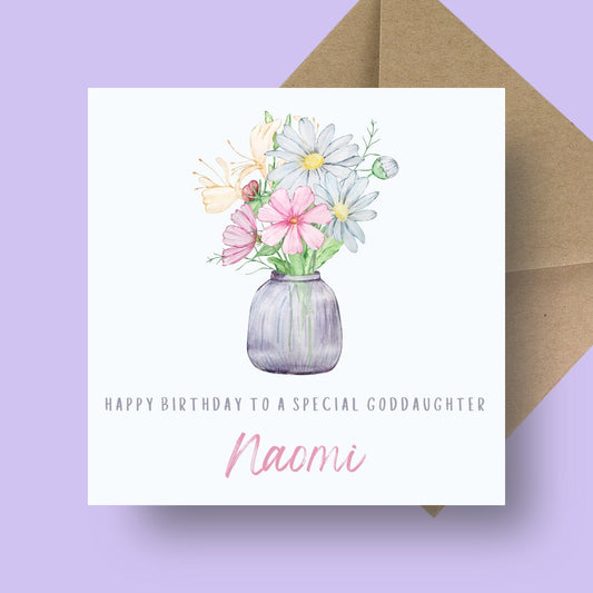 Birthday Card - Say It With Flowers