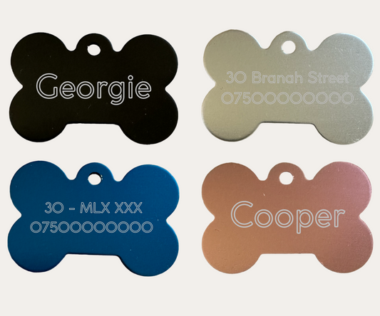 Dog Tag - Personalised Bone Shape