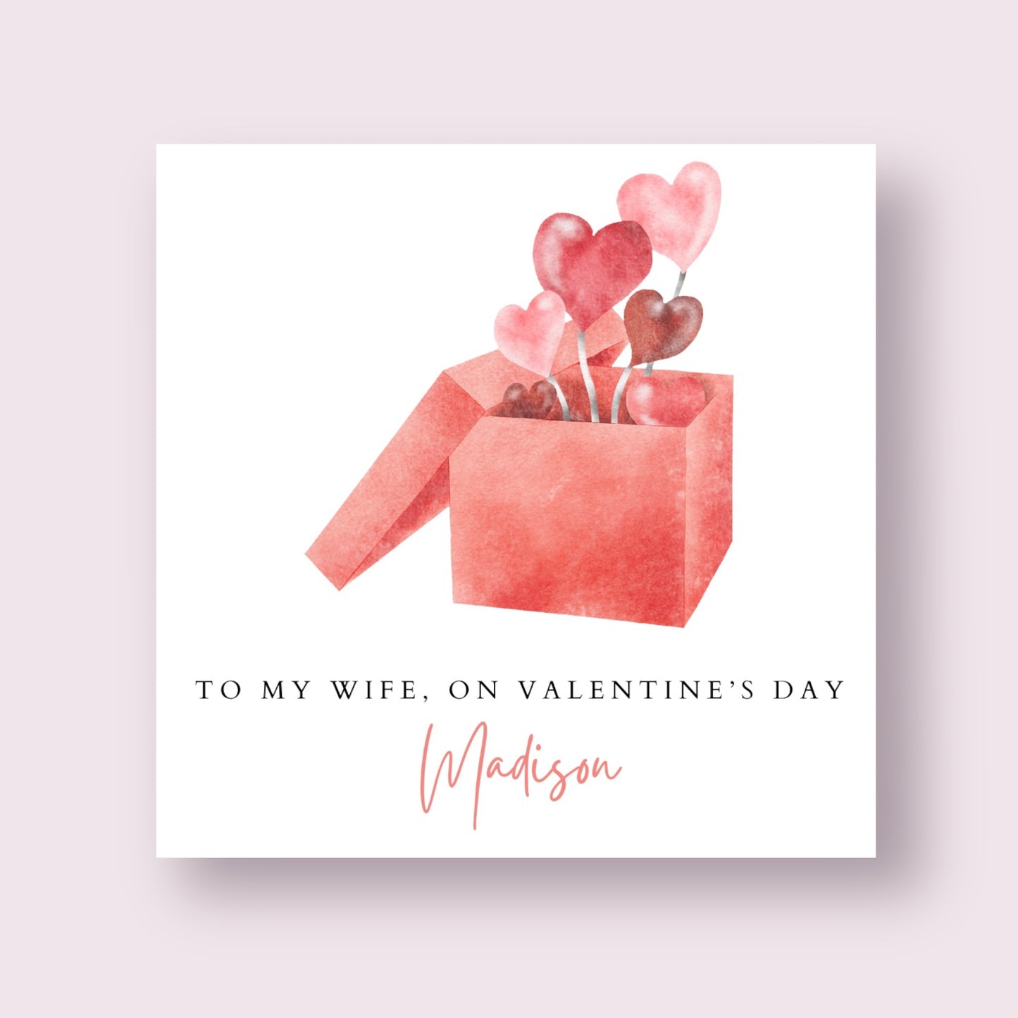 Valentine's Card - Box of Love