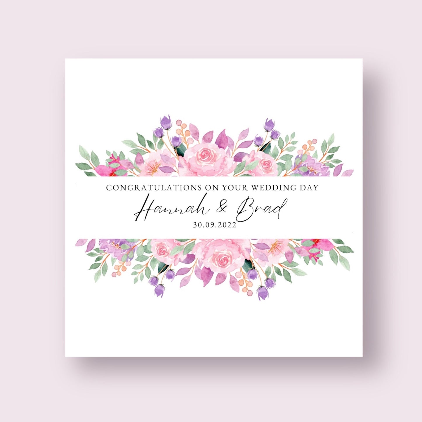 Wedding Card - Pop Of Colour