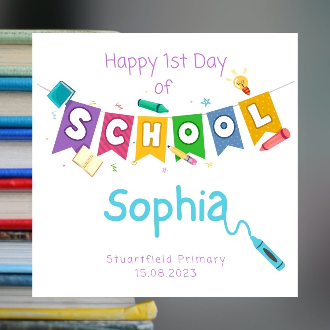 School Card - First Day Of School