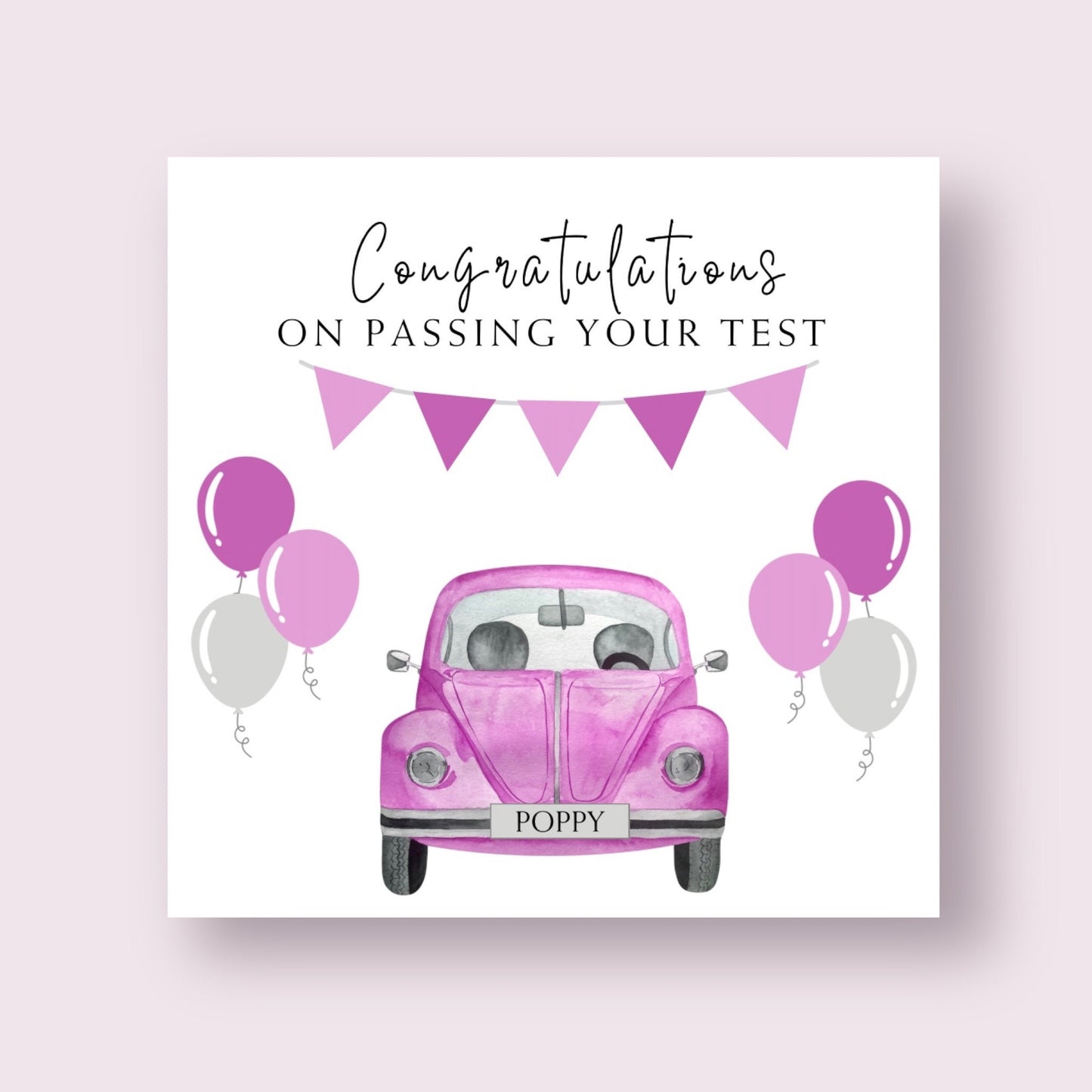 Driving Test Card - Beetle Party