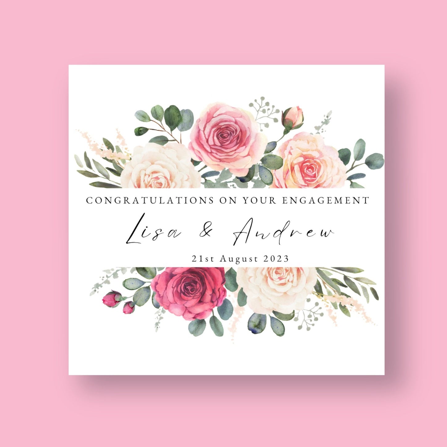 Engagement Card - Flower Power