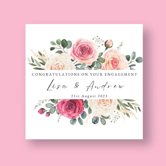 Engagement Card - Flower Power