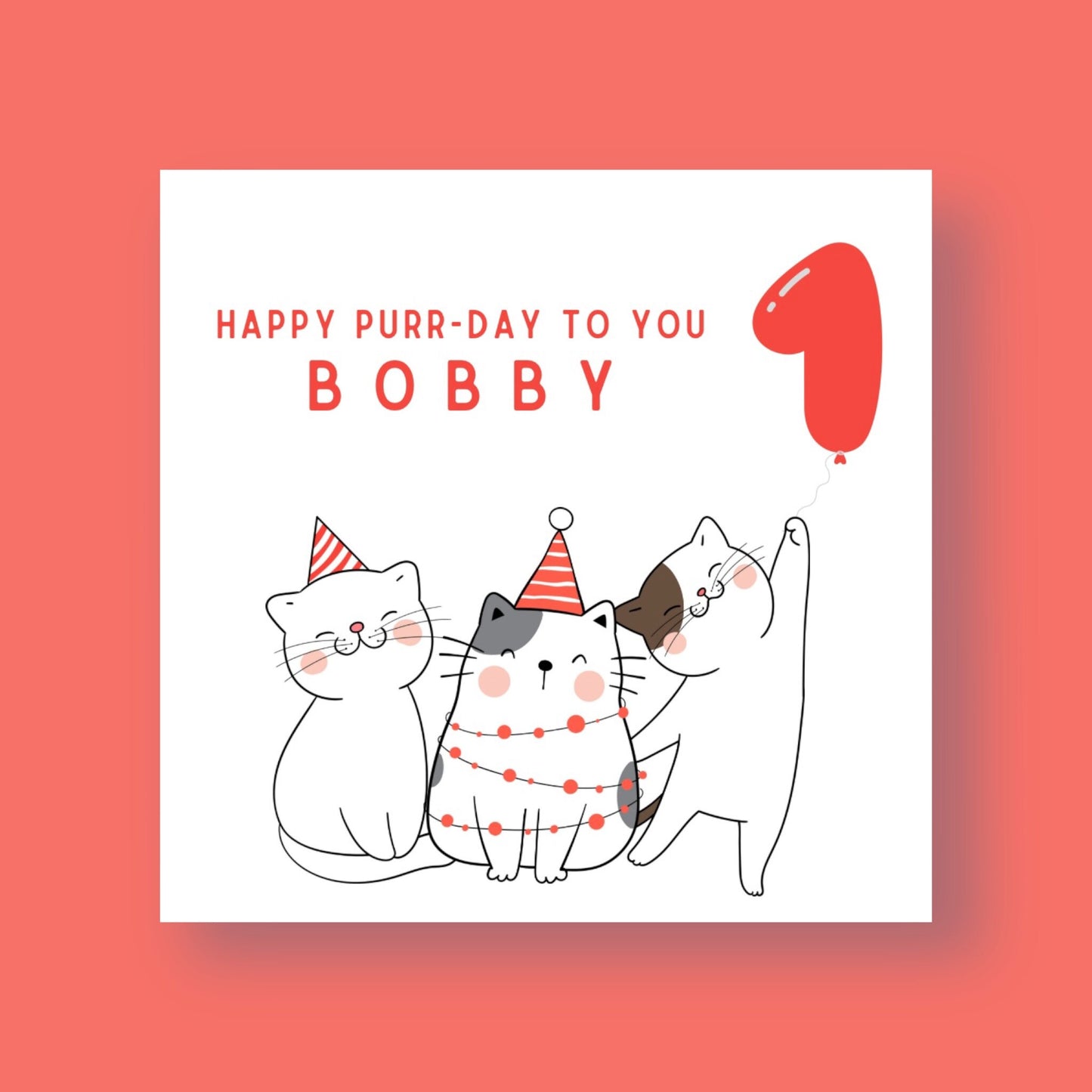 Birthday Card - For Your Cat