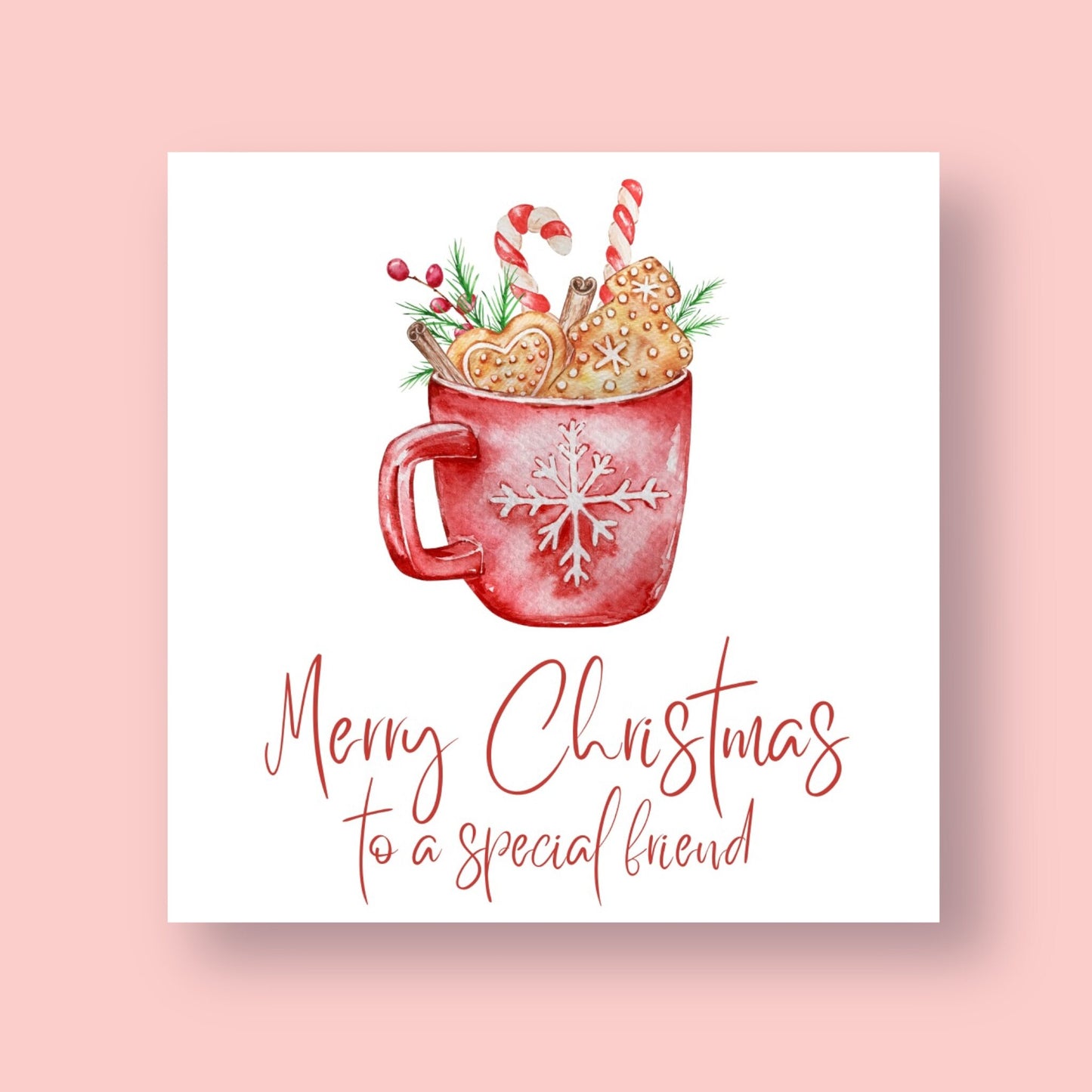 Christmas Card - Festive Cup