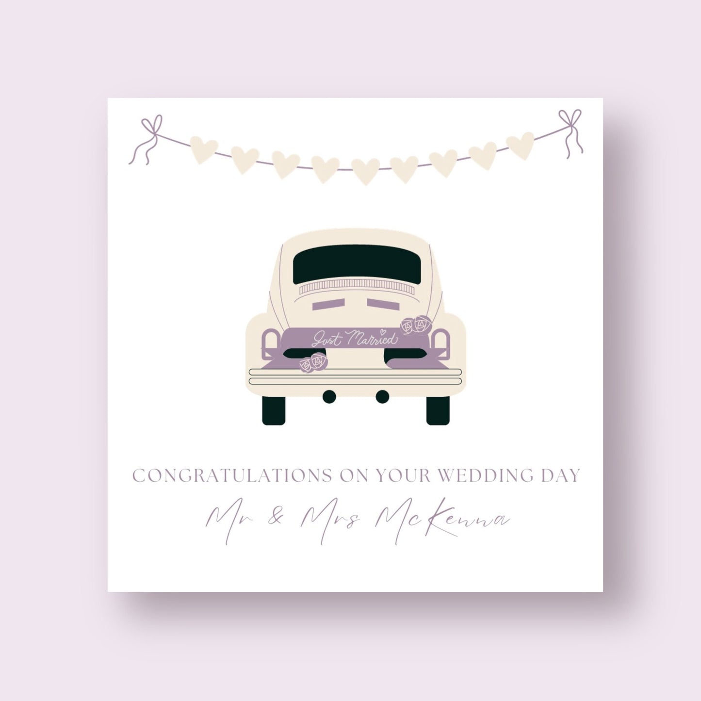 Wedding Card - Just Married